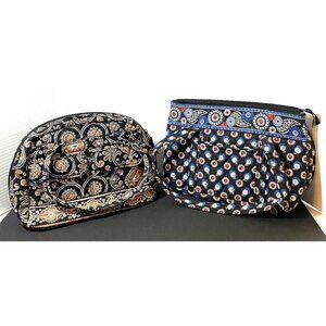 Vera Bradley 2-Paisley Pattern Quilted Multi Colored Shoulder Bag Purse